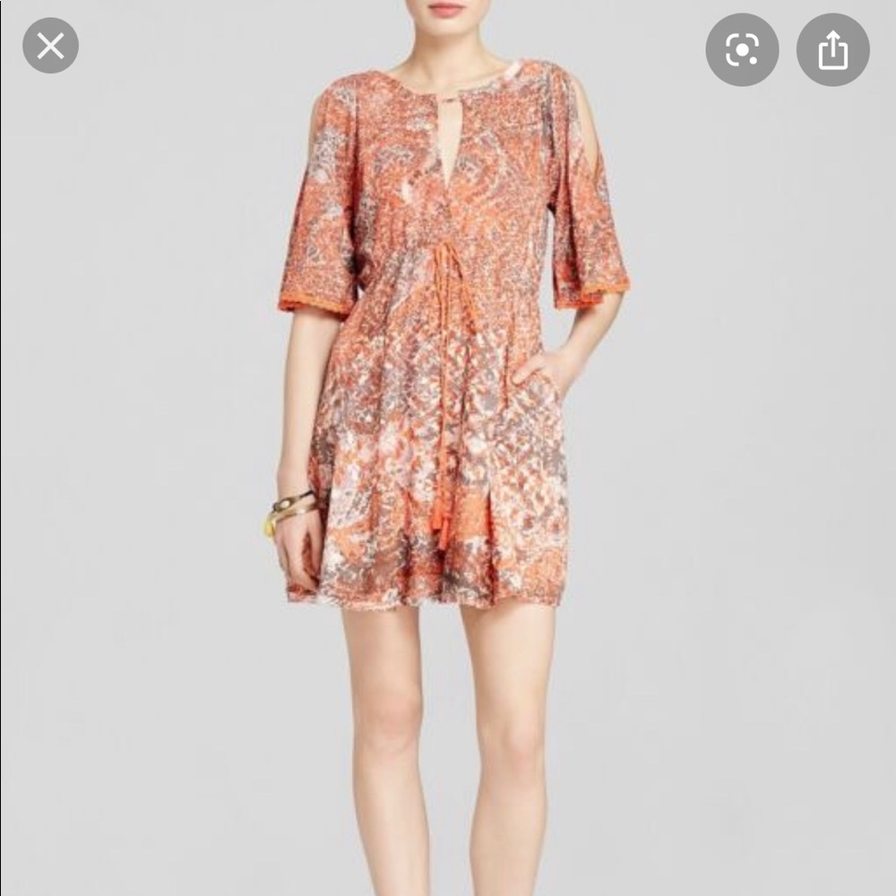 Free People Love Birds dress in Clementine